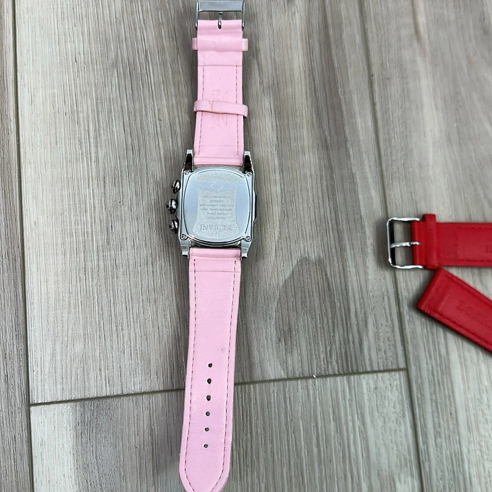Invicta women’s lupah collection watch genuine leather straps